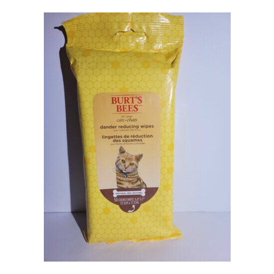 Burt's Bees for Cats Dander Reducing Wipes - Kitten and Cat 50 count  image {1}
