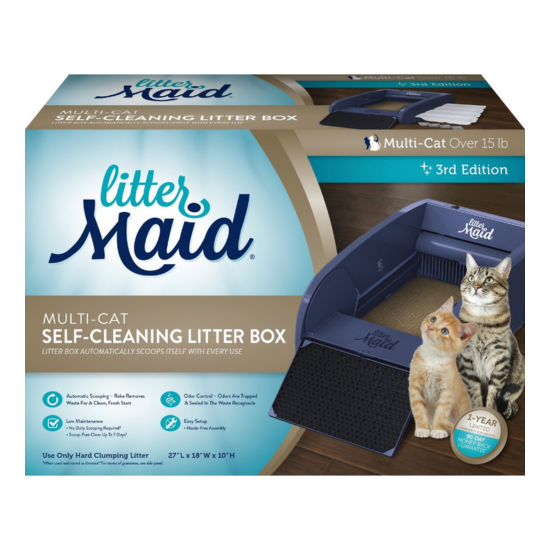 LitterMaid Automatic Multi-Cat Self-Cleaning Cat Litter Box image {1}