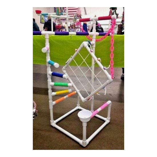 3' Tall Climber 1/2" PVC Parrot Perch \ Stand \ Play Gym **FREE SHIPPING!**  image {4}