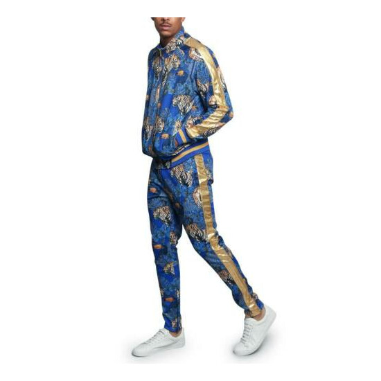 MEN'S Floral Tiger Track Pants & Jacket Jogging Track Suit Set S~5X ST559 image {19}