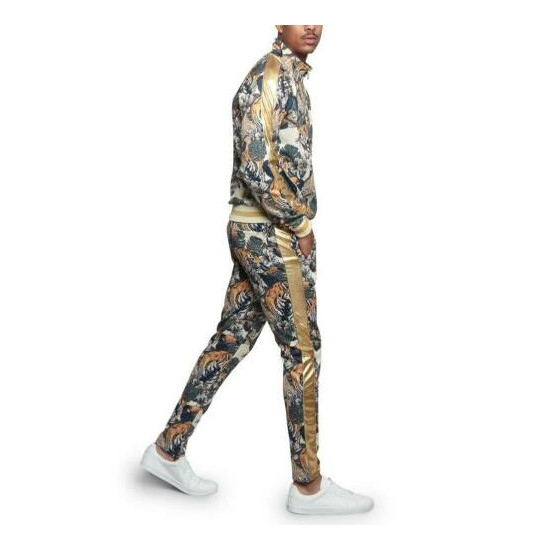 MEN'S Floral Tiger Track Pants & Jacket Jogging Track Suit Set S~5X ST559 image {7}