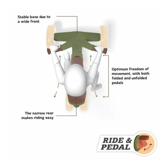 Berg Go2 Retro Green Kids Fold-Away Pedal Car Go Kart Ride On 10-30 Months NEW Thumb {11}