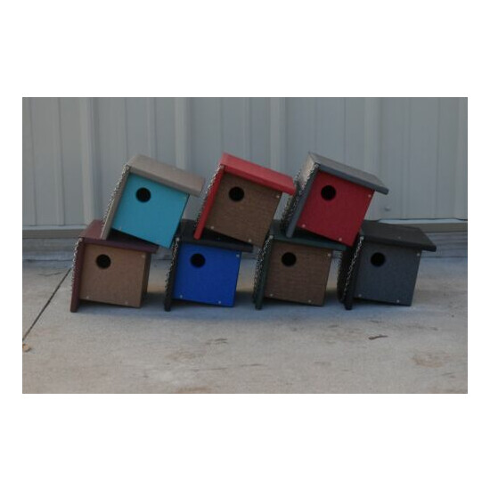 Poly Wood Wren House, a Birdhouse for a list of other Birds Choose Your Color image {1}
