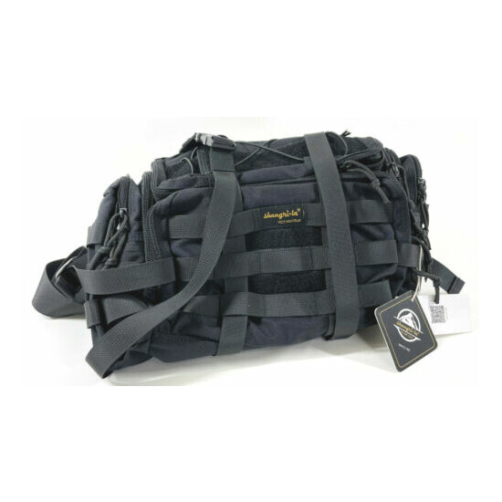 Shangri-la Victory Tactical Gear Sling Fanny Pack Range Bag Military Black image {1}