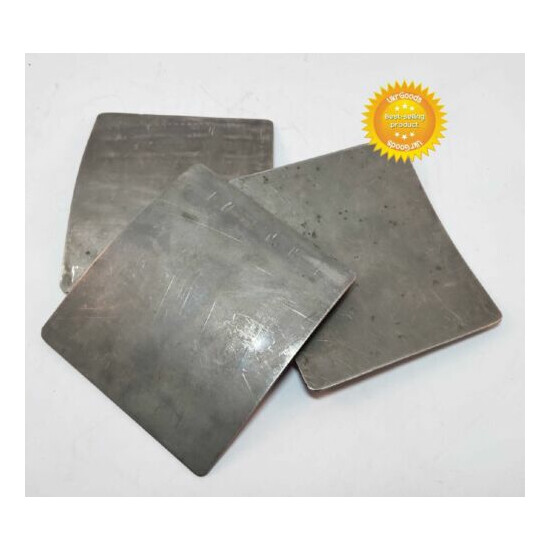 3 pcs Titanium special durable plates for body protection 105*125 mm thick 1.5mm Thumb {3}