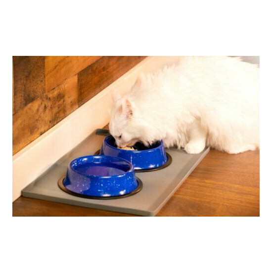 Camping Style Pet Bowl | Speckled Non-Tip Food or Water Bowl for Cats or Dogs image {4}