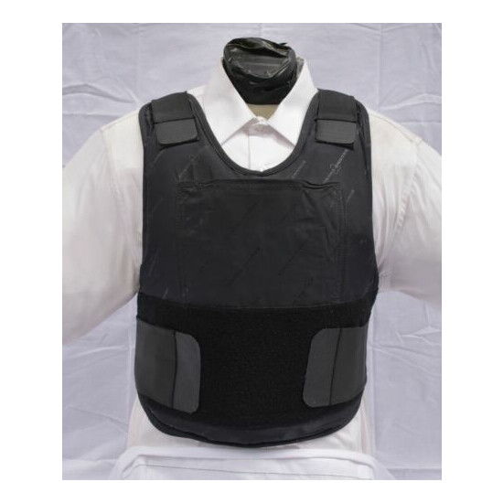Small IIIA Concealable Body Armor Carrier BulletProof Vest with Inserts image {2}