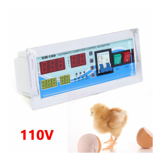 XM-18D Thermostat Fully Automatic Incubator Temperature Humidity Controller Thumb {3}