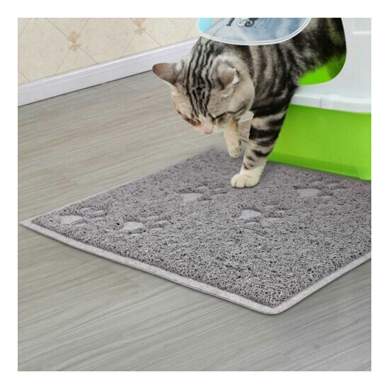 Double-Layer Waterproof Cat Dog Litter Box Mat Trapper Pet Pad Foam Rug 40x30cm image {1}