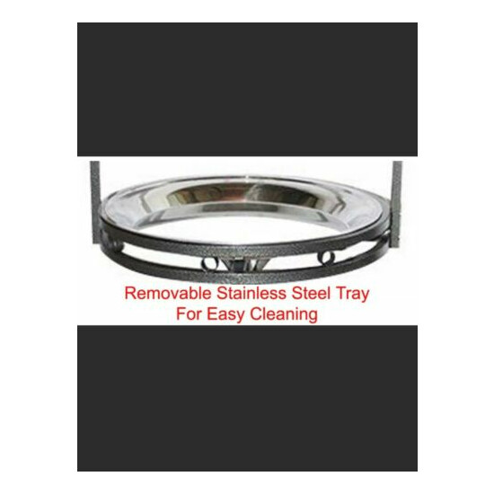 Large 68" Parrot Wood Perch PlayStand Stainless Steel Tray Bowls look Its White image {2}