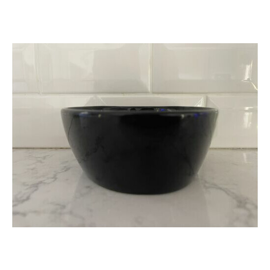 Hausen Ware Cat Kitty Face Black Ceramic Bowl image {3}
