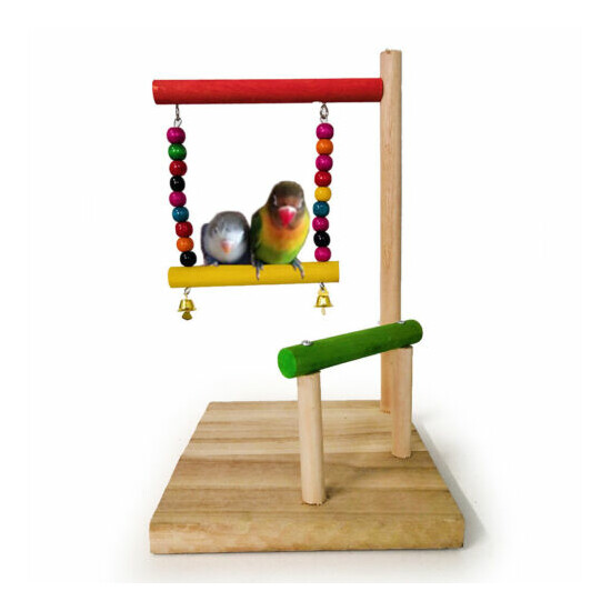 Bird Parrot Perch Stand Birds Chew Toys For Small to Large Birds Parrots image {8}