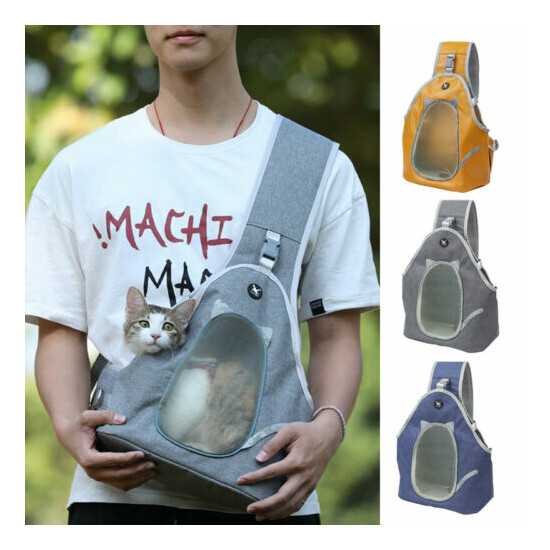 Pet dog Carrier Bag Mesh Shoulder Travel Safe Portable Cat Carrying Handbag image {1}
