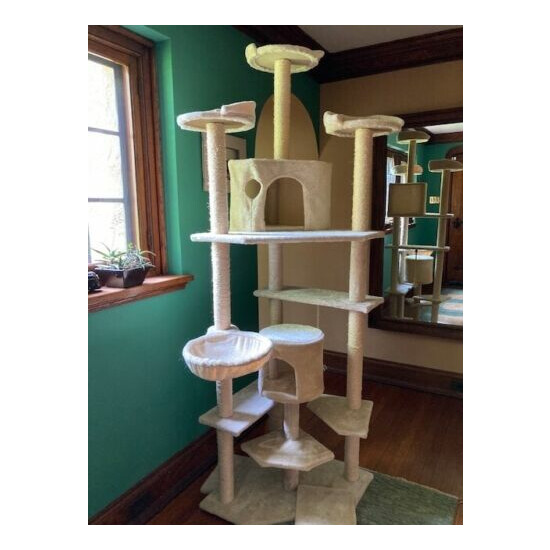 cat tree tower condo - great condition, 72" tall, multi-level LOCAL PICKUP ONLY image {1}