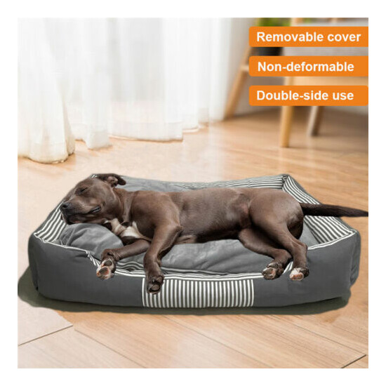 Pet Dog Bed Toy For Large Dogs Sofa Puppy Fluffy Soft Warm Sleeping Cushion image {1}