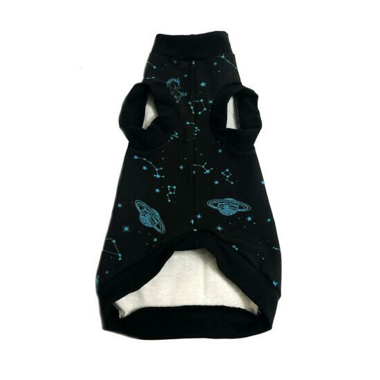 Sphynx Cat Shirt Black Universe Print Clothes Clothing Cotton Coat Vest Jumper  image {3}