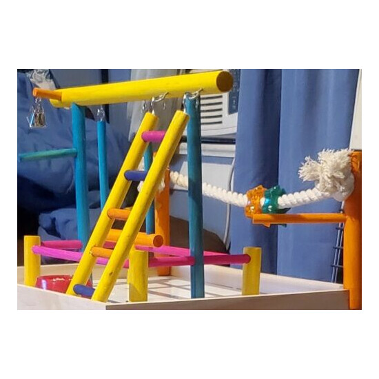 bird play gym stand Size Large image {2}