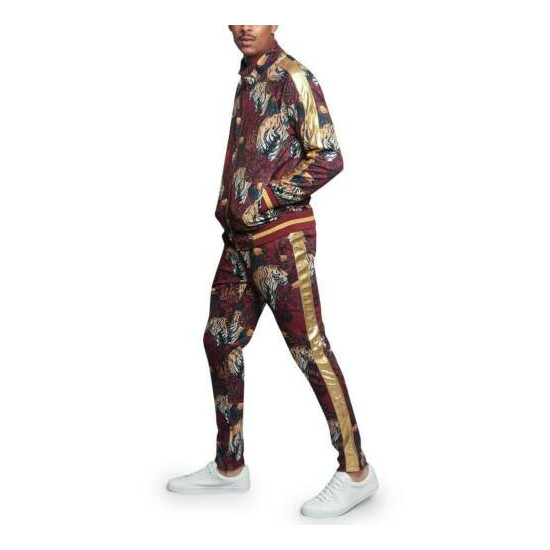MEN'S Floral Tiger Track Pants & Jacket Jogging Track Suit Set S~5X ST559 image {14}