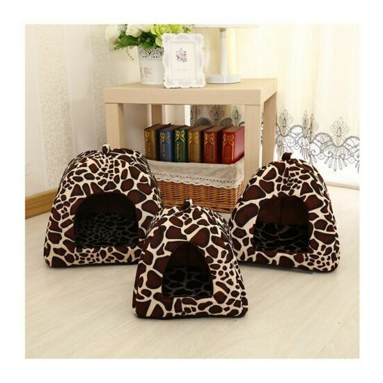 Pet Dog Cat Bed House Tent Kennel Warm Cushion Basket Cave Pet Products Supplies image {4}