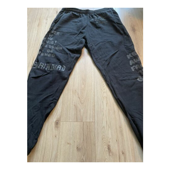Braindead Tonal Type Sweatpants Black XL image {1}