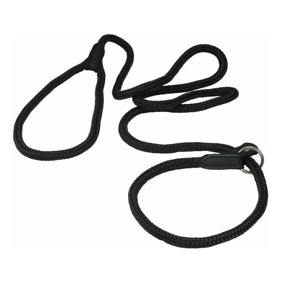 Dogs My Love Nylon Rope Slip Dog Lead Collar and Leash 4' Long NEW Size Medium image {1}
