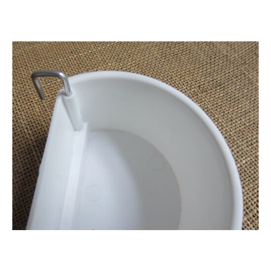 2 hook drinkers /feeder large x 12, for finches, budgies, canaries, etc. image {3}