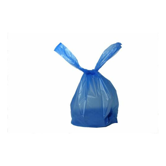 500 BLUE DOG DOGGIE PICKUP POOP CLEAN UP WASTE BAGS /HANDLES MADE IN USA image {3}