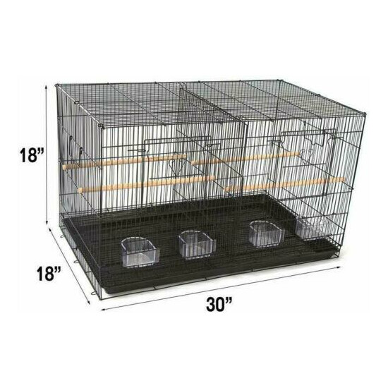 Seny 4 Breeding Bird Carrier Cage with Dividor for Parakeet Canary Finch  image {2}