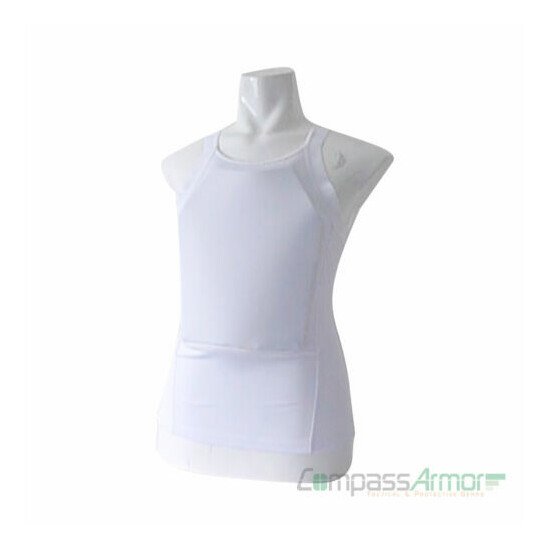 Ultra Thin Concealed T shirt Body Armor Vest Bulletproof made with Kevlar IIIA Thumb {9}