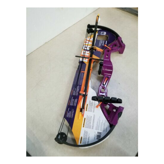 Bear Archery Brave Purple/Black Youth Bow Package AYS300PL Right Handed image {1}