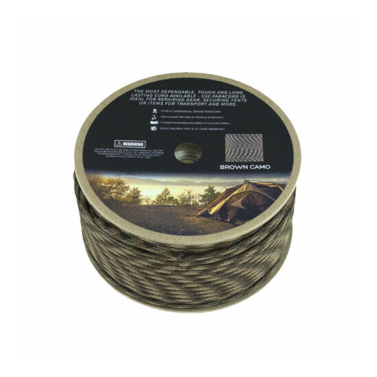 550 Paracord 500 ft SPOOL Parachute Cord Rope 7 Strand Survival Outdoor Camping Thumb {11}