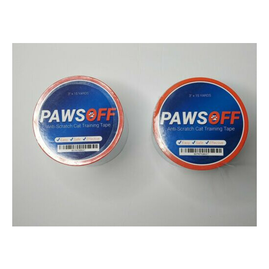 2- Paws Off Anti-Scratch Cat Training Tape Scratch Prevention 3" x 15 yards image {1}