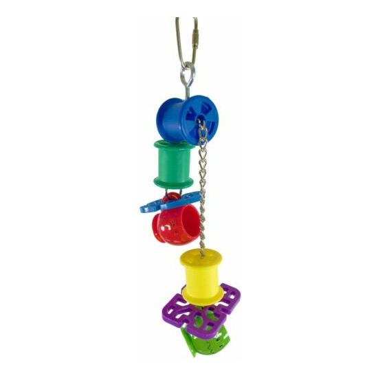 1565 PULL CUP BIRD TOY parrot cage toys cages cockatiel conure african grey  image {4}