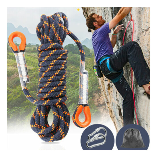 Rock Climbing Caving Safety Sling Rappelling Rope Auxiliary Cord Equipment 5M image {1}
