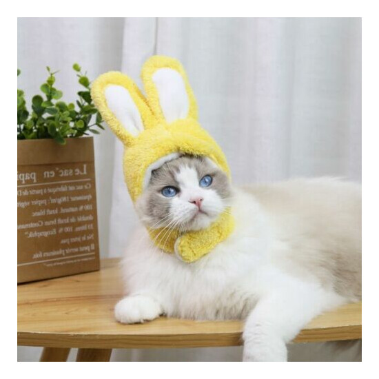 Cat Bunny Rabbit Ears Caps Hat Pet Cosplay Costumes Party For Cat Small Dog* image {1}