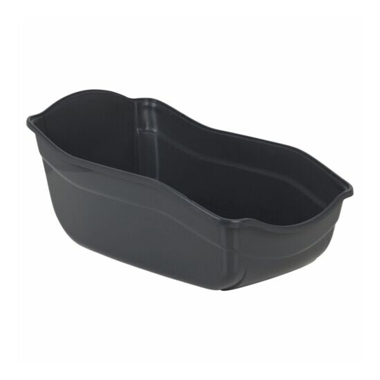 Large Pet Cat Toilet Litter Hooded Tray Box Loo Swing Door Portable Carry Handle image {4}