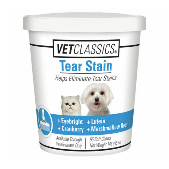 Vet Classics Tear Stain Supplement For Dogs & Cats, 65 Soft Chews image {1}