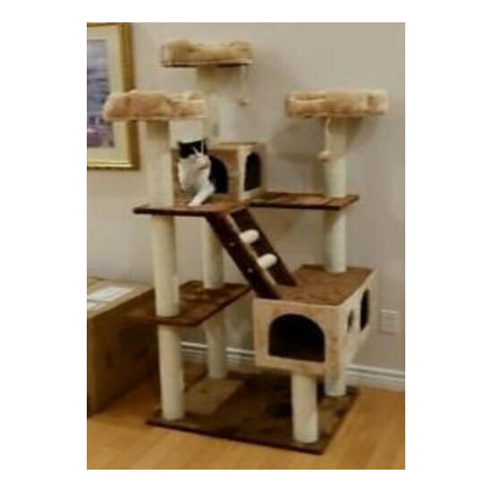 73" TALL BEVERLY HILLS CAT TREE, 1 COLOR CHOICE - FREE SHIPPING IN THE U.S. image {4}