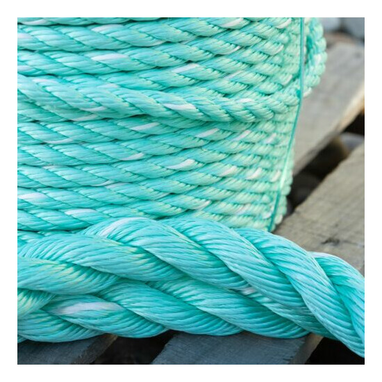 High Tenacity Polypropylene Aqua Green Poly Marine Rope Cobalt Blue Danline Thumb {1}