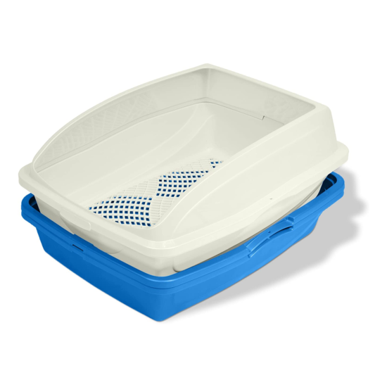 Van Ness CP5 Sifting Cat Pan Litter Box with Frame Blue Gray Assorted Sizes NEW image {1}