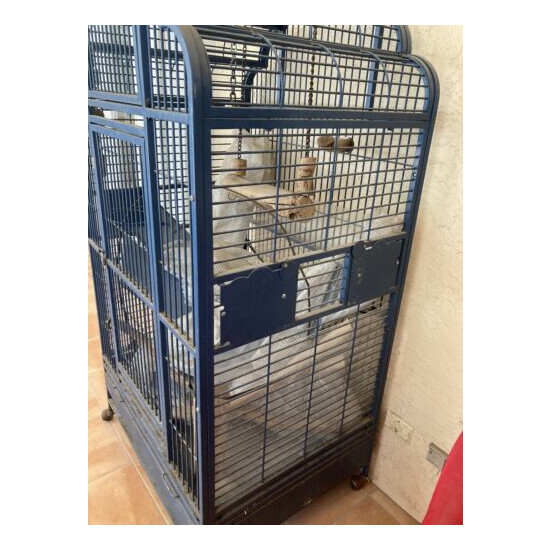 PARROT CAGE: Deluxe,California King, X-Large, All-Weather, Powder-Coated Steel. image {2}