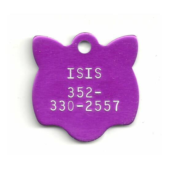 Small Kitten Face Kitty Cat Pet ID Tag FREE SHIPPING USA image {2}