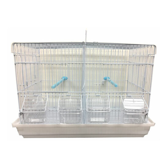 Aviary Finches Canaries Budgies Parakeet Breeding Bird Cage With Center Divider  image {1}