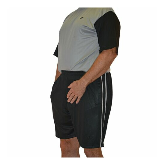 Big and Tall Birdseye Mesh Dri-Wize Performance Activewear Shorts image {5}
