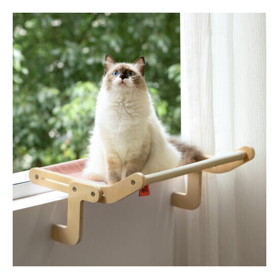 Mewoofun 4 Color Cat Window Perch Hammock Seat Large Cats Cat Bed image {3}