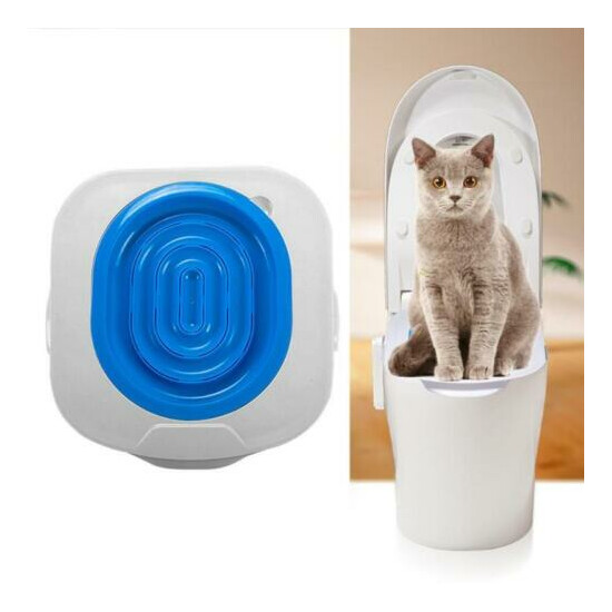 Cat Toilet Training Kitten Litter Tray Box Cat Litter Mat Pet Cleaning Supplies image {1}