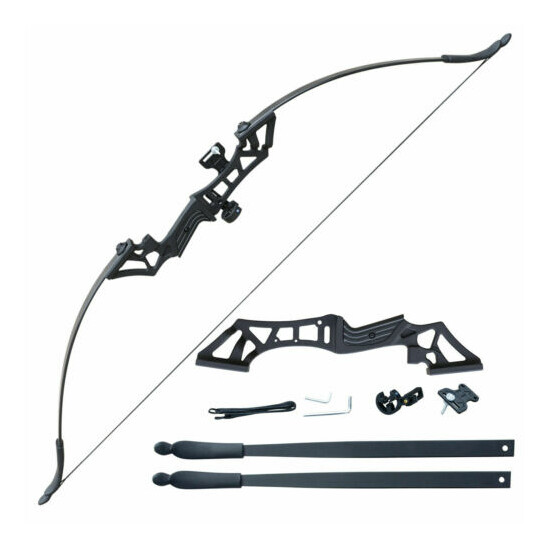 30/40lbs Archery Takedown Recurve Bow Kit 51" Hunting Right Hand Bow Practice image {1}