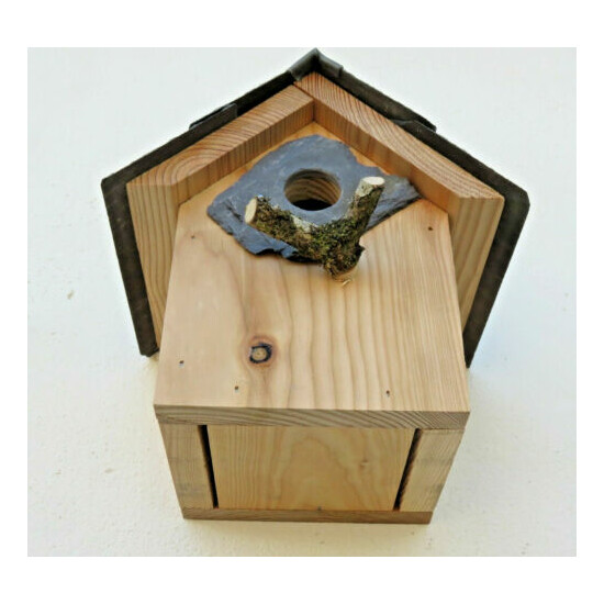 Bird house nest box sparrows Great tits Welsh slate image {4}