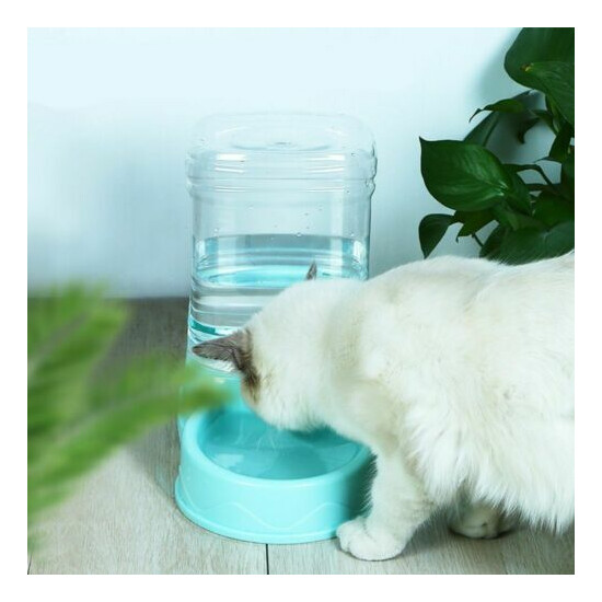 Cat Water Dispenser Pet Dog Food Water Automatic Portable Puppy Supplies Plastic image {2}