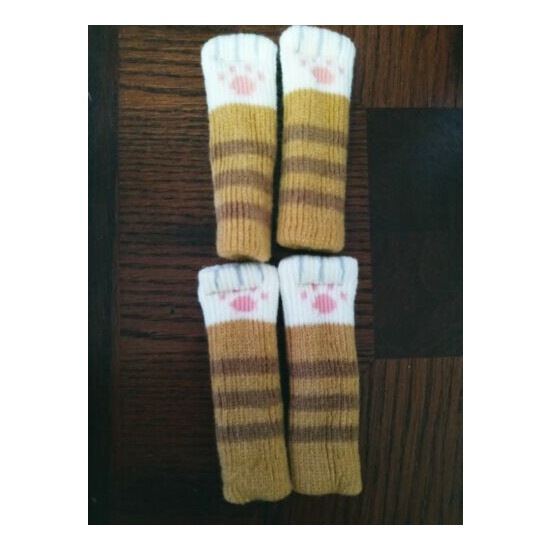 4 Kitten Mittens Cat Socks Paws cat clothes  image {1}